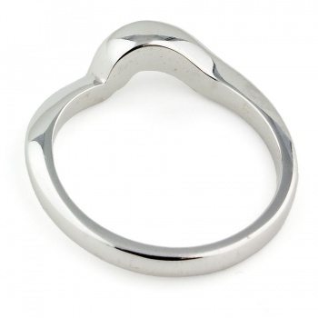 18ct white gold 3.8g Wedding Ring size L